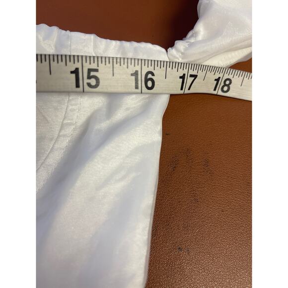 LULU'S SZ L White True Excellence Bustier Off-The-Shoulder Maxi Dress NEW B118 - Picture 8 of 9